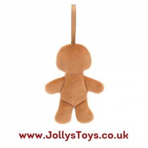 Jellycat Festive Folly Gingerbread Fred Christmas Decoration